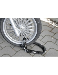 Catena antifurto Atrox in acciaio con protezione antiscasso 90cm 2