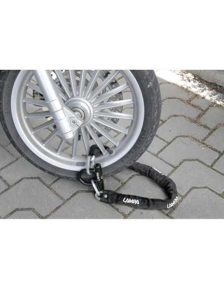 Catena antifurto Atrox in acciaio con protezione antiscasso 90cm