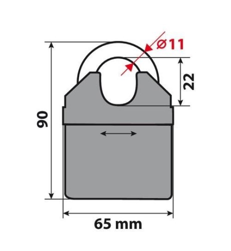 Catena Antifurto maglia 8mm in acciaio cementato 150cm