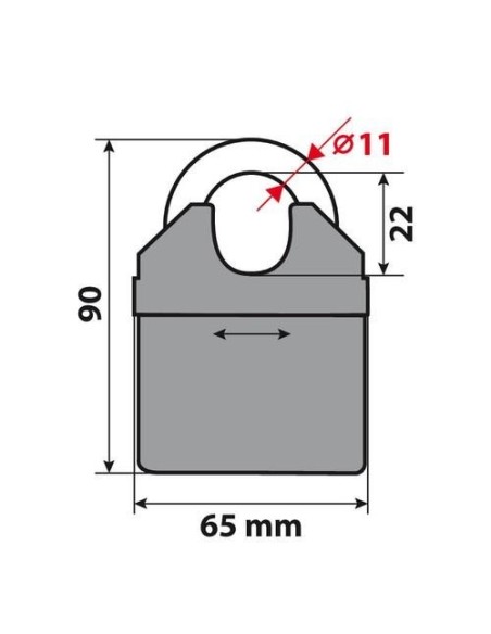 Catena Antifurto maglia 8mm in acciaio cementato 200cm
