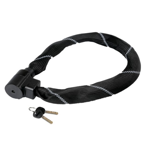 Catena antifurto Taipan in acciaio con protezione antiscasso 90cm