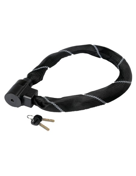 Catena antifurto Taipan in acciaio con protezione antiscasso 90cm