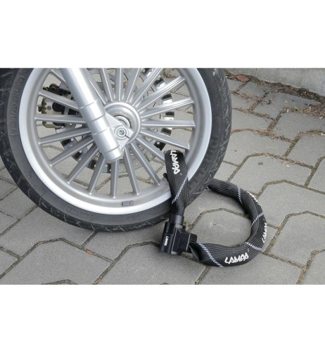 Catena antifurto Taipan in acciaio con protezione antiscasso 90cm