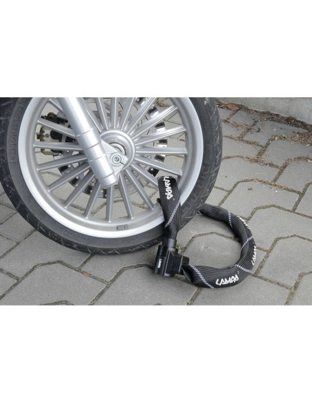 Catena antifurto Taipan in acciaio con protezione antiscasso 90cm