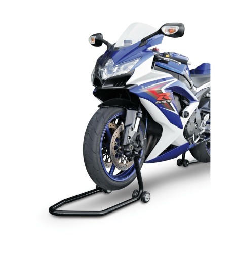 Cavalletto anteriore regolabile per moto