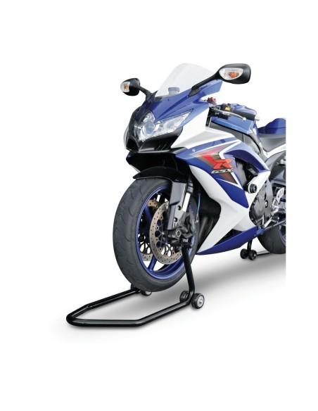 Cavalletto anteriore regolabile per moto