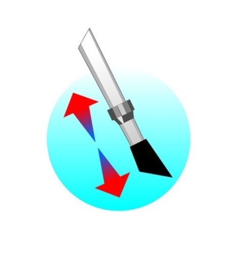 Cavalletto centrale regolabile 22 33cm bicicletta bici ciclo in alluminio U