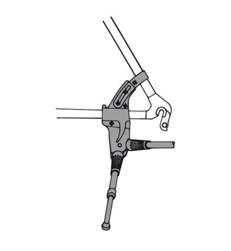 Cavalletto laterale regolabile 24 33cm bicicletta bici ciclo in alluminio U