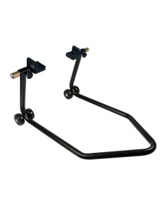 Cavalletto moto a sollevamento posteriore con ruotini