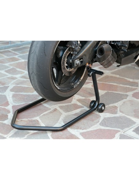 Cavalletto posteriore Moto con cursori a forcella