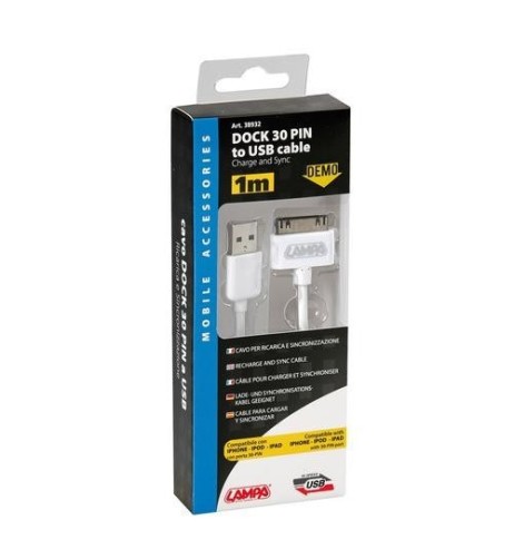 Cavo 100cm USB Dock 30 pin per dispositivi Apple