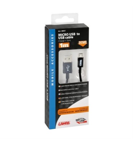 Cavo 100cm USB Micro USB solo per ricarica