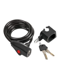 Cavo antifurto 60cm acciaio a spirale diametro 8mm bicicletta bici ciclo