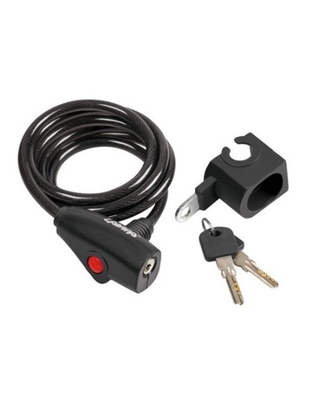 Cavo antifurto 60cm acciaio a spirale diametro 8mm bicicletta bici ciclo