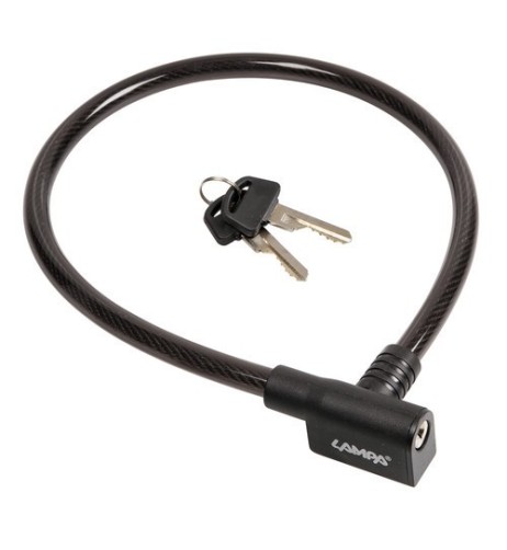 Cavo antifurto 65cm in acciaio diametro 12mm bicicletta bici ciclo