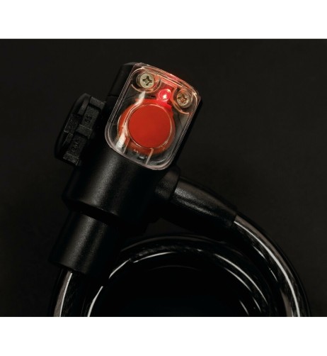 Cavo antifurto in acciaio con luce Led 100cm