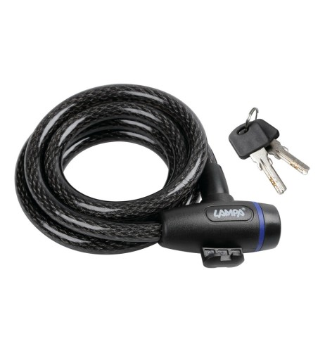 Cavo antifurto moto scooter casco con plastificazione antigraffio