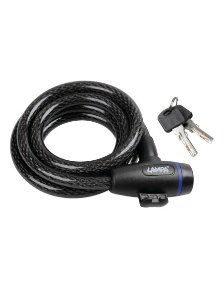 Cavo antifurto moto scooter casco con plastificazione antigraffio