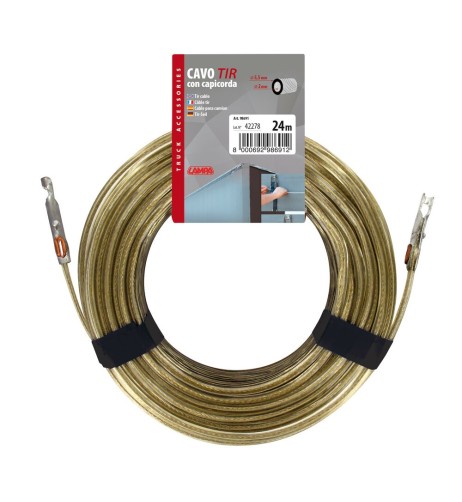 Cavo Tir con capicorda per telo camion 24m