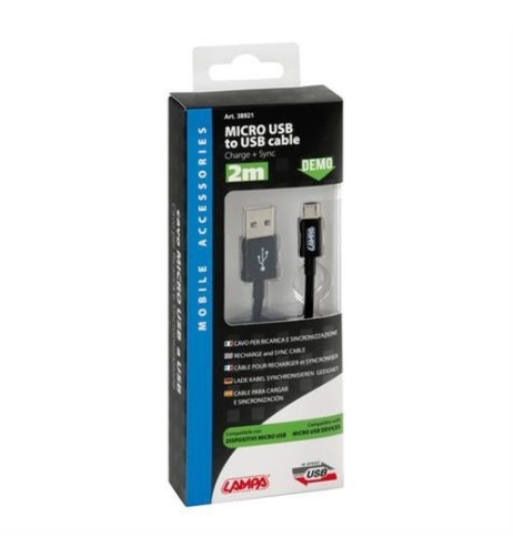 Cavo USB Micro USB ricarica e sincronizzazione 200cm