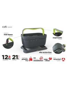 Cestino per auto con base di alloggiamento Rati 2