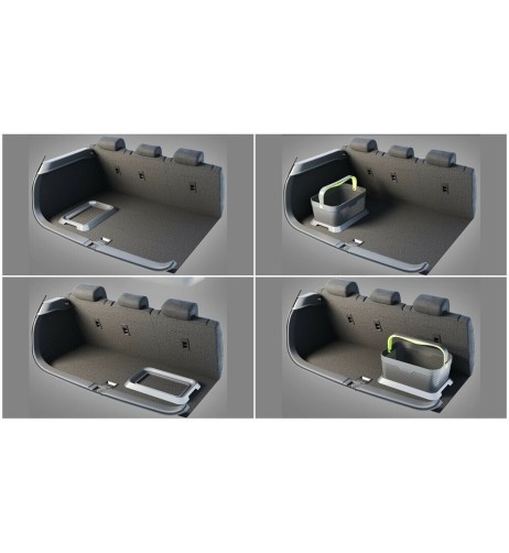 Cestino per auto con base di alloggiamento Rati