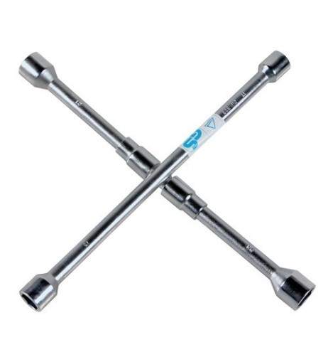 Chiave a croce ripiegabile per cambio pneumatico 17 19 21 23mm
