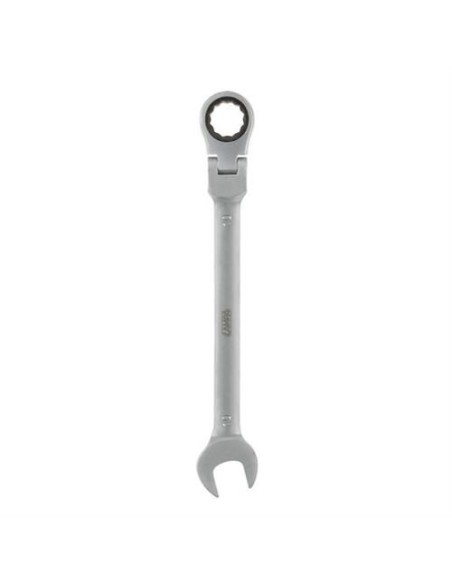 Chiave combinata con cricchetto snodato 10mm acciaio cromo