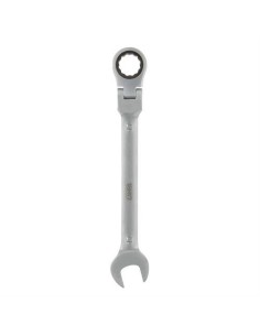 Chiave combinata con cricchetto snodato 17mm acciaio cromo