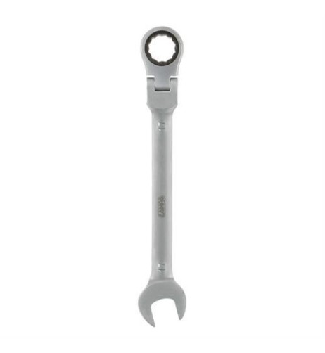 Chiave combinata con cricchetto snodato 17mm acciaio cromo