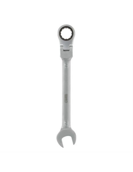 Chiave combinata con cricchetto snodato 17mm acciaio cromo