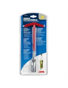 Chiave svitacandela snodabile manico 15cm bussola 16mm 2