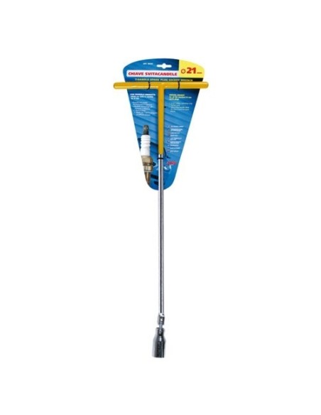 Chiave svitacandela snodabile manico 50cm bussola 21mm