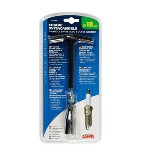 Chiave svitacandele snodabile 18mm