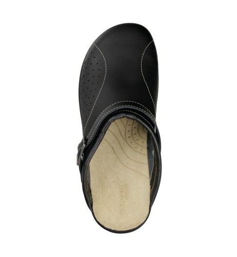 Ciabatte da lavoro in pelle traforata e suola in poliuretano antiscivolo