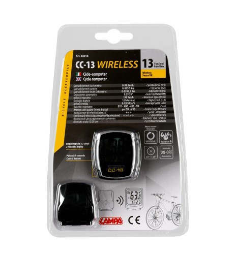 Ciclo computer conta chilometri senza filo wireless 13 funzioni