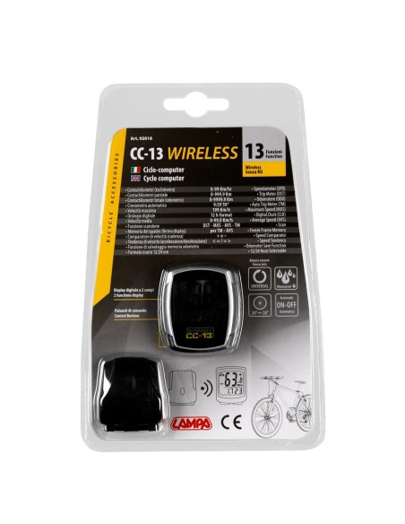 Ciclo computer conta chilometri senza filo wireless 13 funzioni