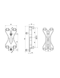 Clips portatarga universale per rimorchi e carrelli auto camion camper 2