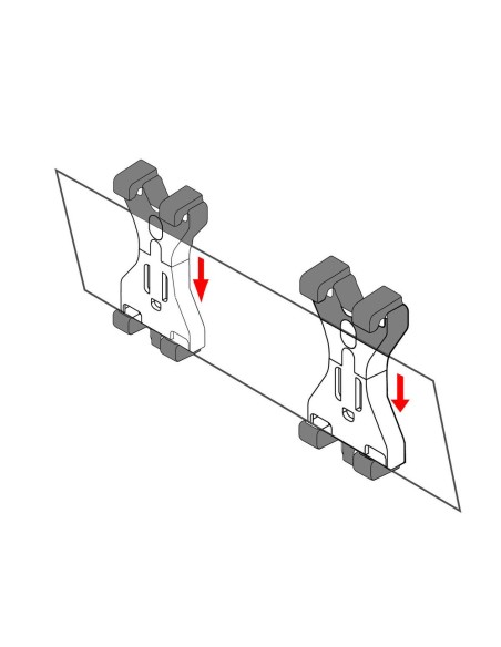 Clips portatarga universale per rimorchi e carrelli auto camion camper