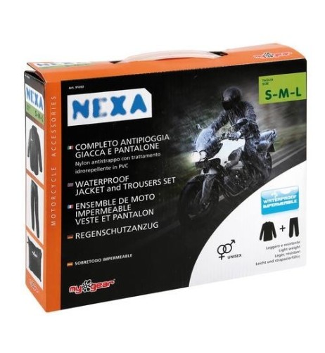 Completo antipioggia NEXA moto scooter giacca pantalone Taglia S M L