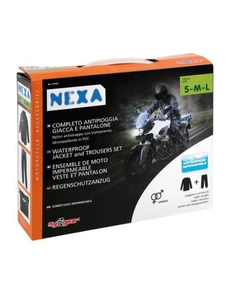 Completo antipioggia NEXA moto scooter giacca pantalone Taglia S M L