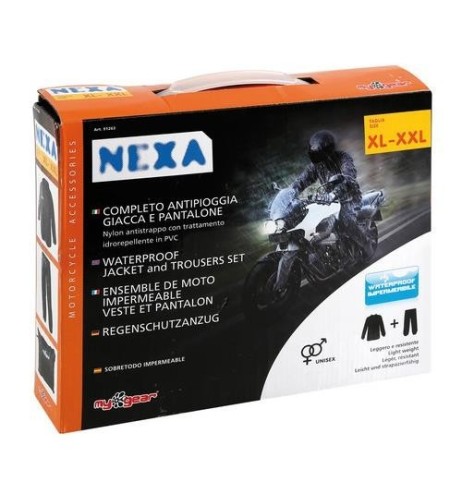 Completo antipioggia NEXA moto scooter giacca pantalone Taglia XL XXL