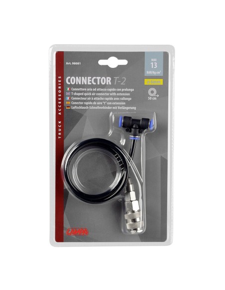 Connettore aria camion T2 attacco rapido con prolunga
