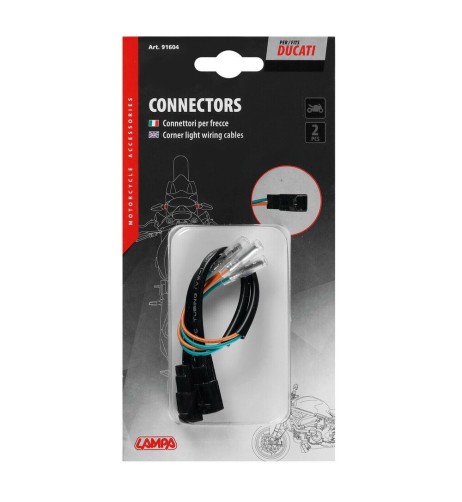 Connettori per frecce indicatori di direzione moto 2 pz Ducati type 1