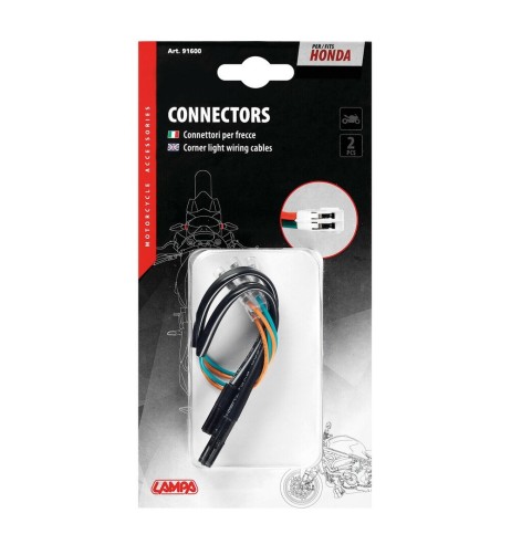 Connettori per frecce indicatori di direzione moto 2 pz Honda