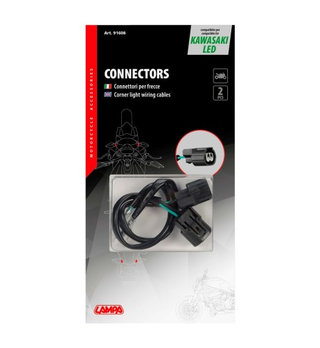 Connettori per frecce indicatori di direzione moto 2 pz Kawasaki Led