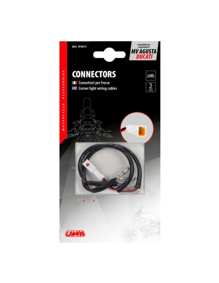 Connettori per frecce indicatori di direzione moto 2 pz MV Agusta Ducati ty