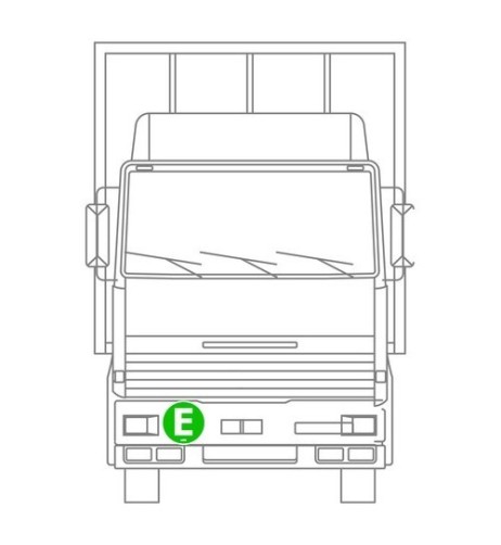 Contrassegno adesivo camion E veicolo ecologico