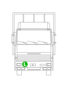 Contrassegno adesivo camion L veicolo ecosilenzioso 2