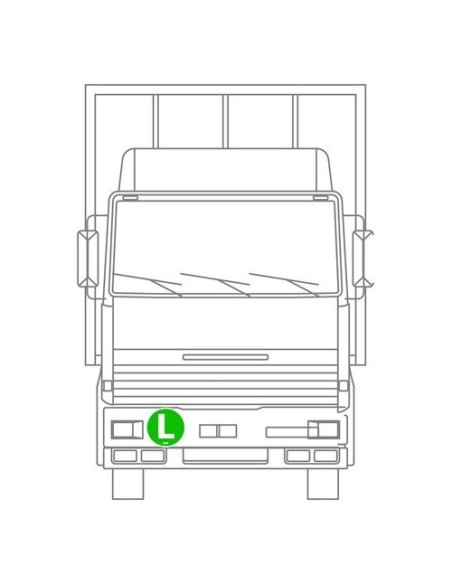 Contrassegno adesivo camion L veicolo ecosilenzioso